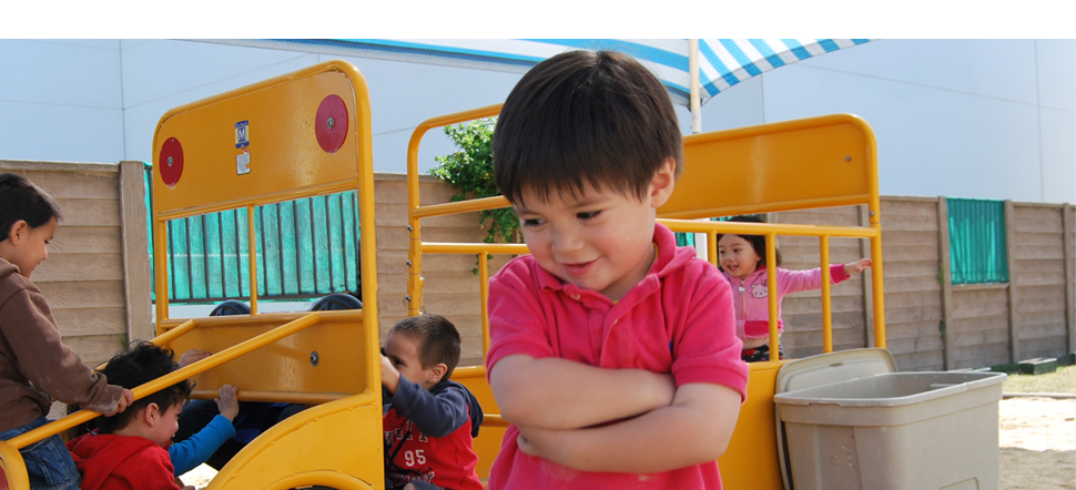 Two children having an art activity